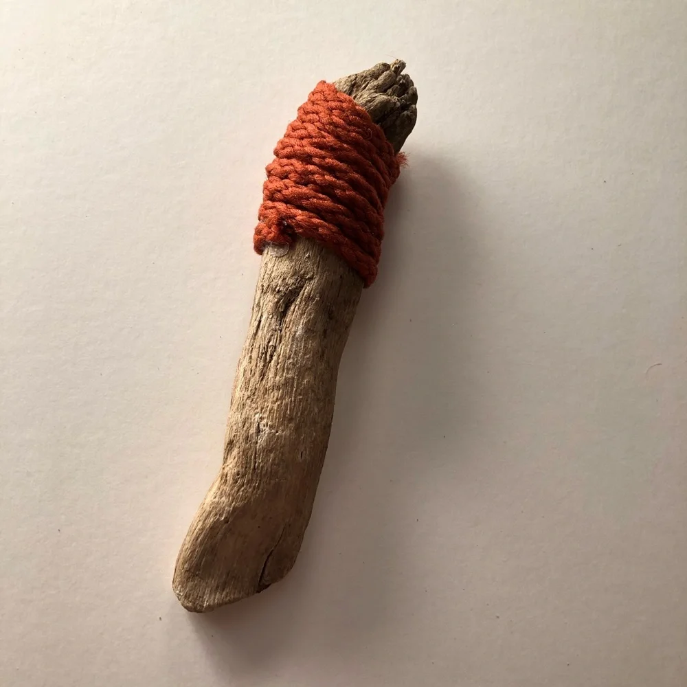 Boho wrapped California driftwood 8”